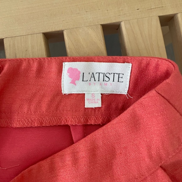 L’ATISTE Orange Strapless Top Short Set - Picture 7 of 8